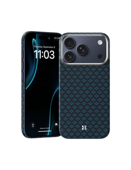 Benks ArmorAir ArmorGrid Funda Kevlar® iPhone 17 Pro Max Azul Celeste