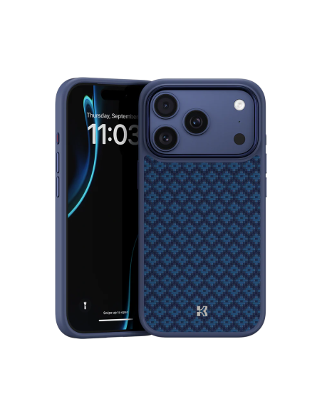 Benks ArmorPro ArmorGrid Funda Kevlar® iP17 Pro Azul