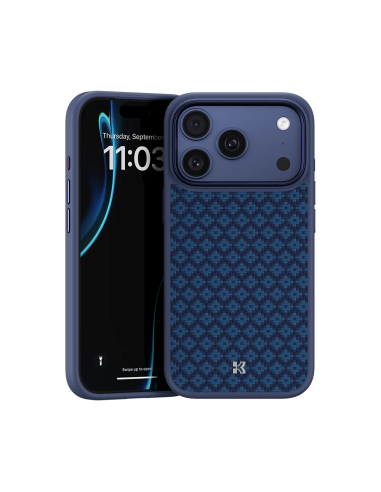Benks ArmorPro ArmorGrid Funda Kevlar® iP17 Pro Max Azul