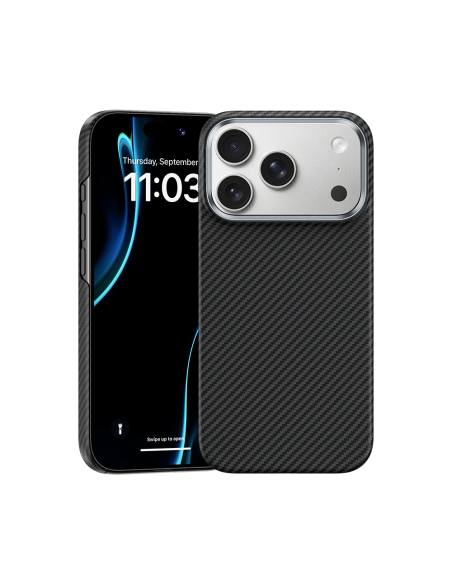 Benks ArmorAir 600D Funda Kevlar® iPhone 17 Pro Negro