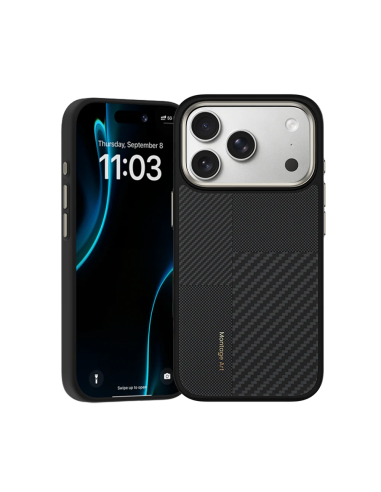 Benks ArmorPro Montage Funda Kevlar® iPhone 17 Pro Max Negro