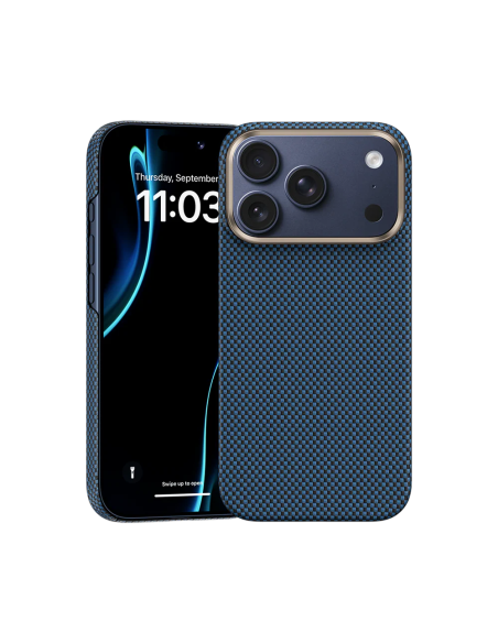 Benks ArmorTint Funda Kevlar® iPhone 17 Pro Azul