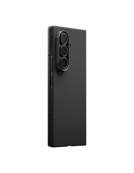 PITAKA – Funda UltraSlim Samsung Z Fold 7 Fibra Aramida Gris/Negra (Trasera)