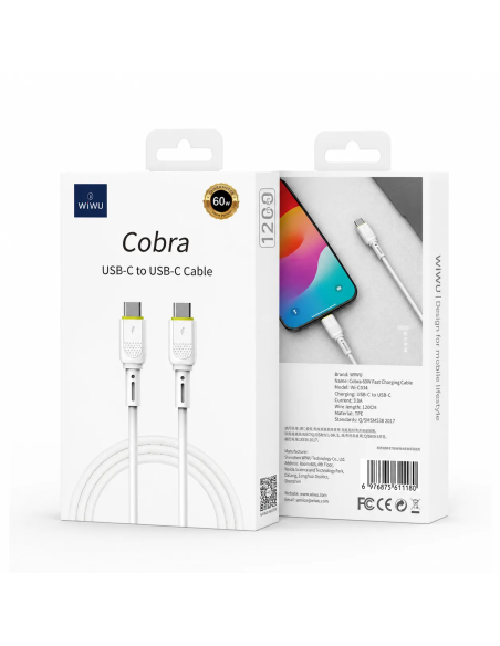 USB-C to USB-C Cable 30W Cobra (1.2m)