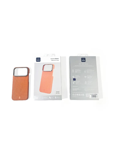 iPhone 17 Pro Aramid Fiber Case with MagSafe Orange Aramid Armor