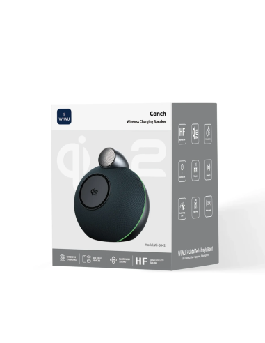 Conch Wireless Charging Speaker Qi2.2 25W - Black
