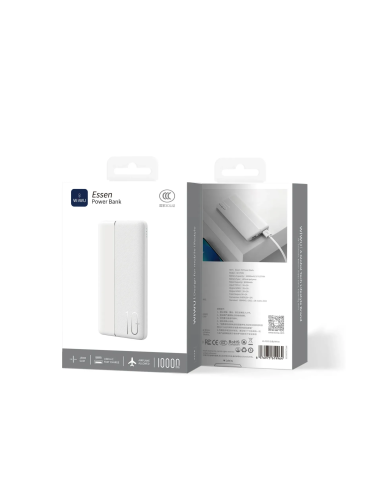 Power Bank Essen 2A 10000mAh Blanco