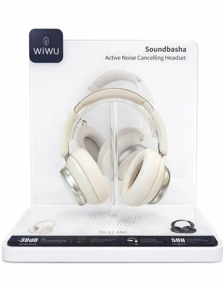Pack of 20 Soundbasha TD-17 ANC Bluetooth Headphones + Free Display Stand