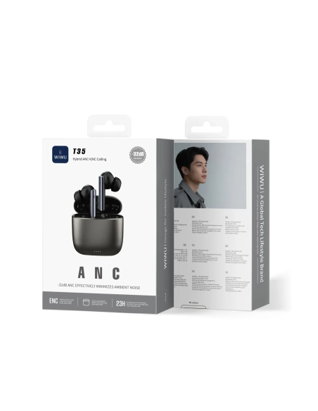 Auriculares T35 Plata Oscuro