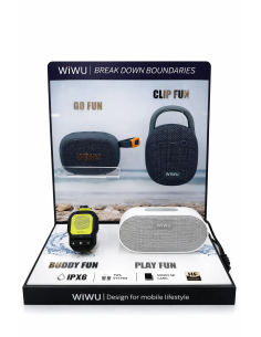Pack 6 de cada altavoz SPK001+H3+H1+H8+Expositor de regalo