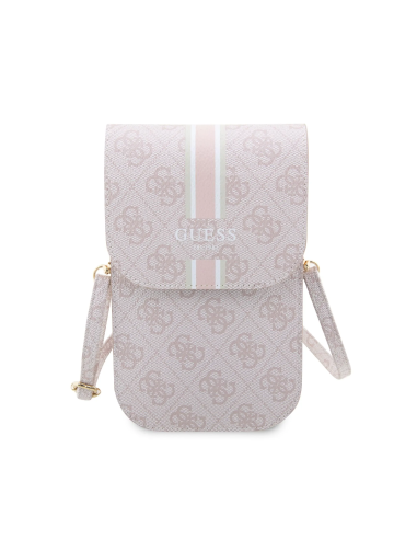 Bolso cruzado GUESS con logotipo clásico (Rosa)
