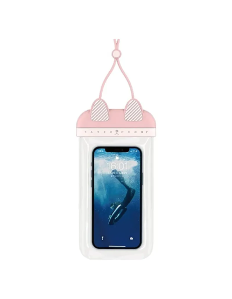 Pink Kitty Waterproof Case