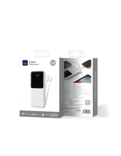 Power Bank 22.5W con cables integrados 10.000 mAh Essen (Blanco)