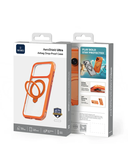 Funda iPhone 17 Pro Aero Shield pro Premium Naranja
