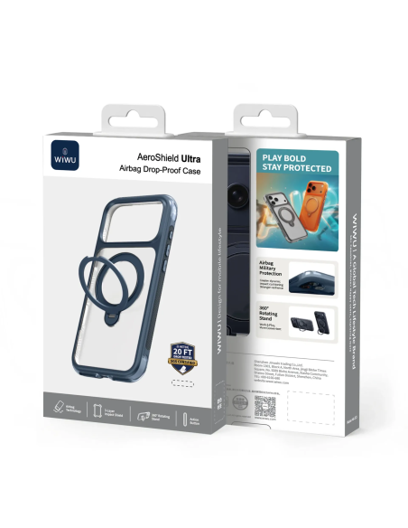 F. iPhone 17 Pro Max Aero Shield pro Premium Azul