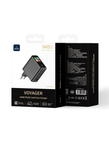 140W PD/QC con Pantalla Inteligente GaN