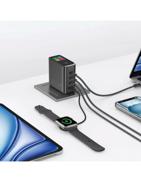 140W PD/QC con Pantalla Inteligente GaN