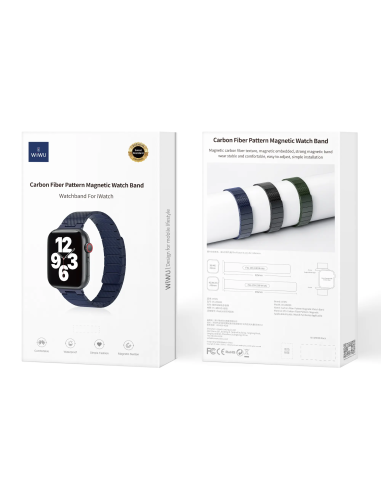 38/40/41mm Correa Azul Carbono Apple Watch
