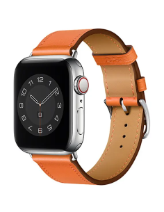 38/40/41mm Correa Naranja Piel iWatch