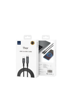 Cable USB-C a USB-C de 100 W con pantalla de carga Thor (120 cm)