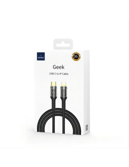USB-C to Lightning 30W Braided Cable Geek (120 cm)