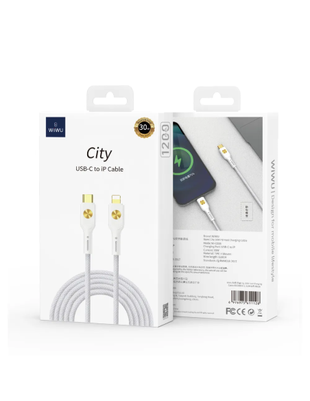 Cable USB-C a Lightning 30 W City (1,20 m)