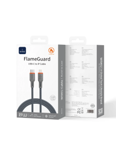USB-C to Lightning Cable 27W FlameGuard Grey (1.2 m)