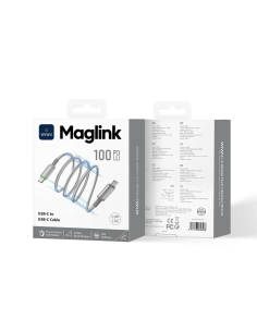 Cable USB-c a USB-C 100 W Nylon Magnético Maglink (1 m)