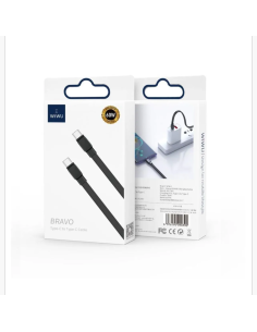 USB-C to USB-C Cable 20W Bravo Black (1m)