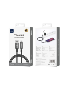 Cable USB-A a Micro USB 2,4 A Titanlink (1 m)