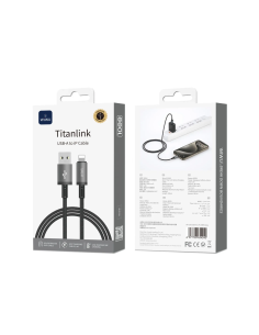 USB-A to Lightning Cable 2.4A Titanlink (1 m)