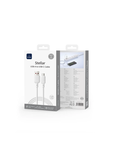 Cable USB-A a USB-C 2,1 A Stellar (1 m)