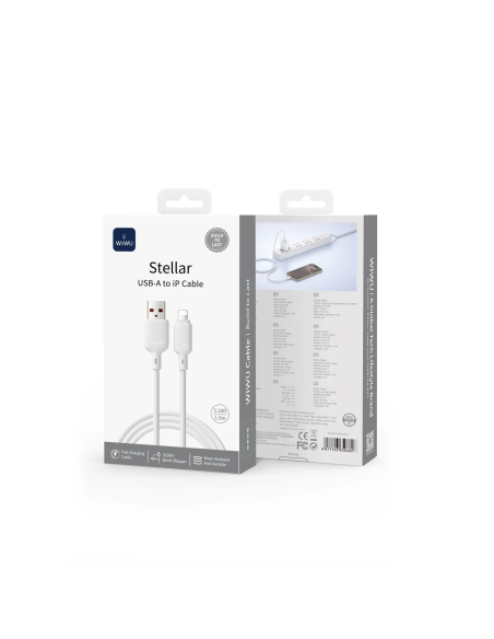 Cable USB-A a Lightning 2,1 A Stellar (1 m)