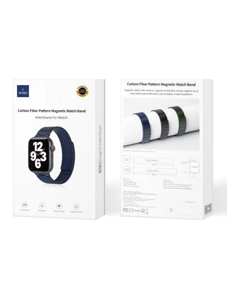 42/44/45/49mm Correa Azul Carbono Apple Watch
