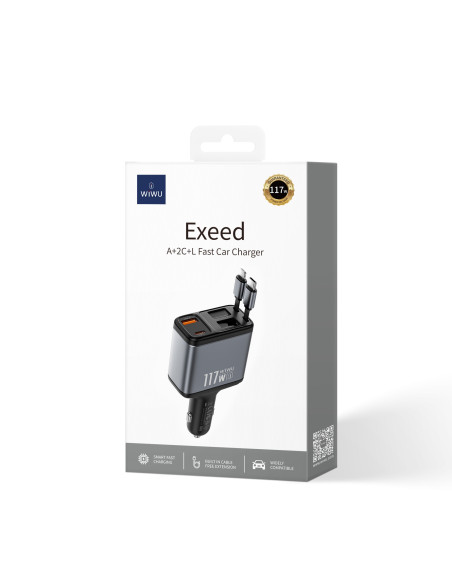 Exeed 117W Multi-Port Car Charger A+2C+L