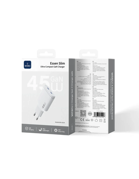 45 W Ultra-Compact GaN PD Charger with 2 USB-C Essen