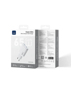 Cargador ultracompacto PD GaN de 65 W con 2 USB-C Essen