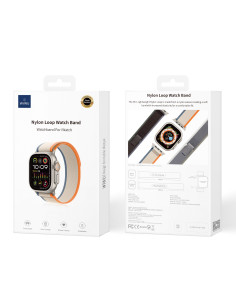 Nylon Strap for Apple Watch 42/44/45/49mm Beige