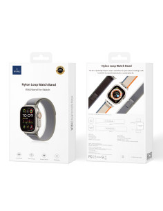 Nylon Strap for Apple Watch 42/44/45/49mm Gray