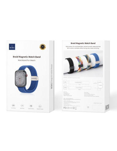 Braided Strap for Apple Watch 42/44/45/49mm Blue
