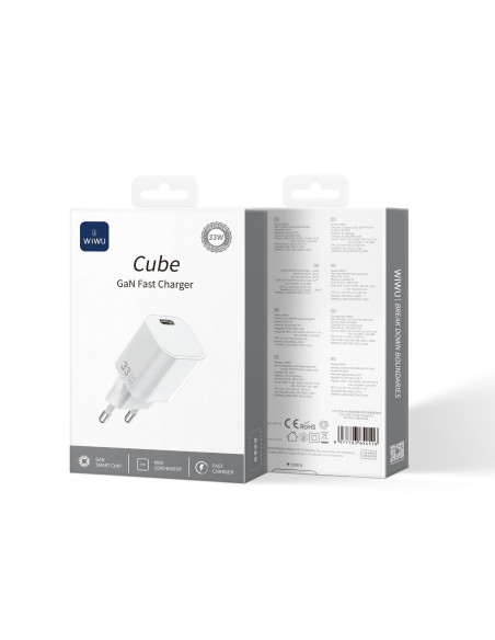 33W GaN USB-C Cube Charger