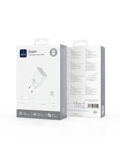 Cargador USB-C GaN PD de 45 W con cable USB-C a USB-C 60 W Essen