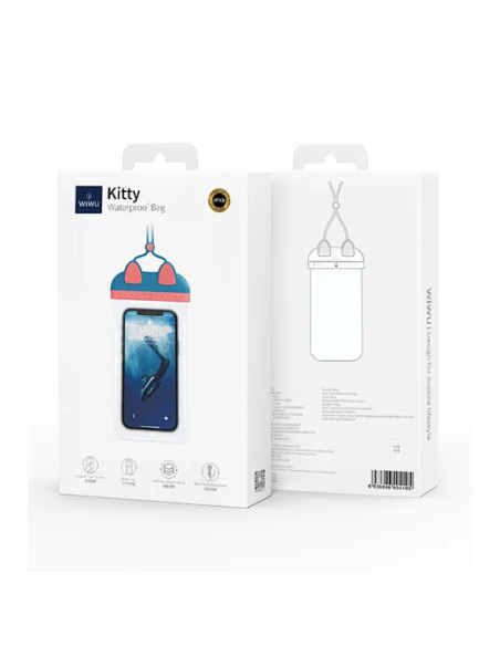 Kitty Blue Waterproof Case