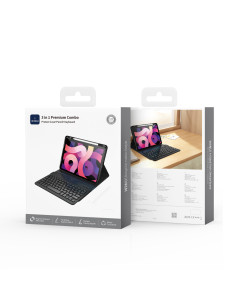 iPad 11th/10th Premium Keyboard Case Combo 3 in 1 Case+Pencil+Keyboard Black