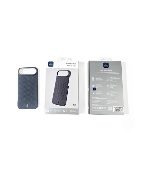 iPhone 17 Air Aramid Fiber Case with MagSafe Blue Aramid Armor