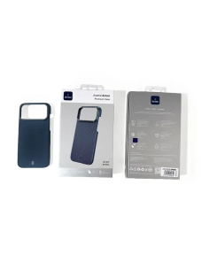 Funda iPhone 17 Pro Fibra de Aramida con MagSafe Azul Aramid Armor