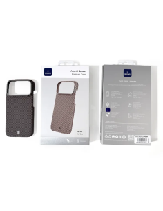 iPhone 17 Pro Aramid Fiber Case with MagSafe Brown Aramid Armor