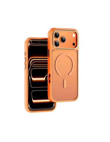 Funda iPhone 17 Pro Max con MagSafe Mate Naranja con Bordes Naranja ARMOR PRO
