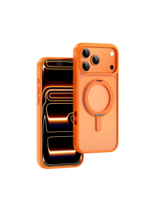Funda iPhone 17 Pro Max con Soporte y MagSafe Naranja con Bordes Naranja ARMOR PRO