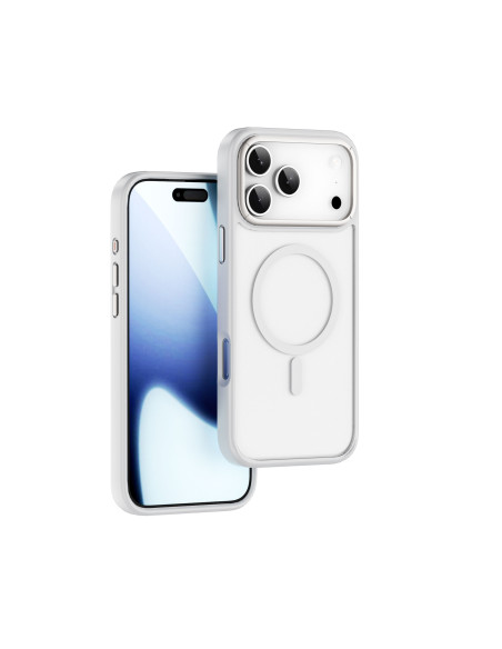 iPhone 17 Pro Case with MagSafe White Matte with White Edges ARMOR PRO